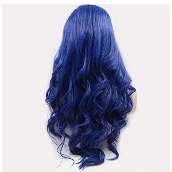 💫22” BLUE BODY WAVY LACE FRONT WIG *NEW*